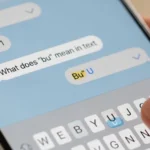 bu mean in text