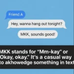 mkk mean in text