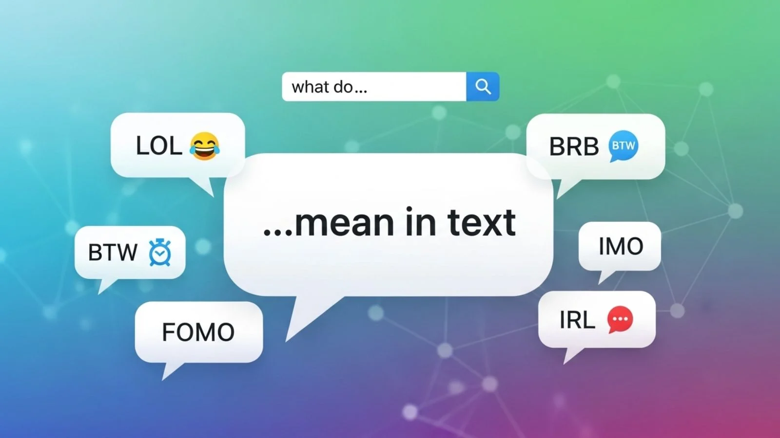 what .. mean in text