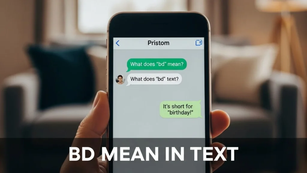 bd mean in text