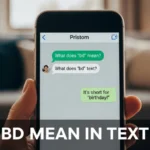 bd mean in text