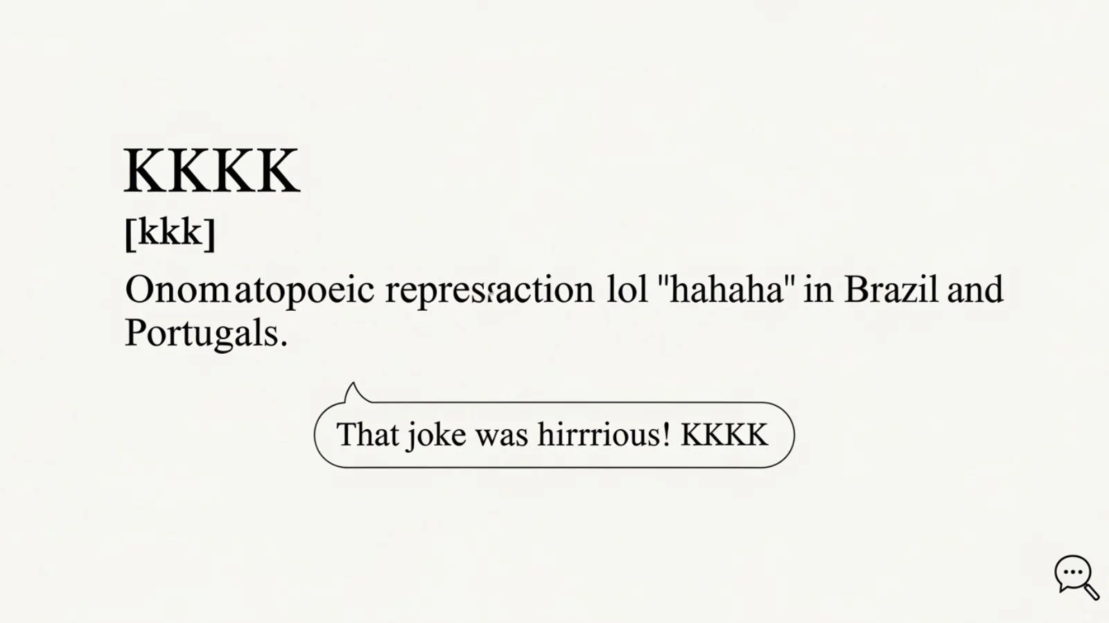 what does kkkk mean in text