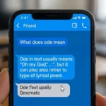 what does ode mean in text