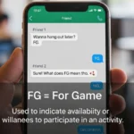 what fg mean in text