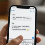 whats tp mean in text