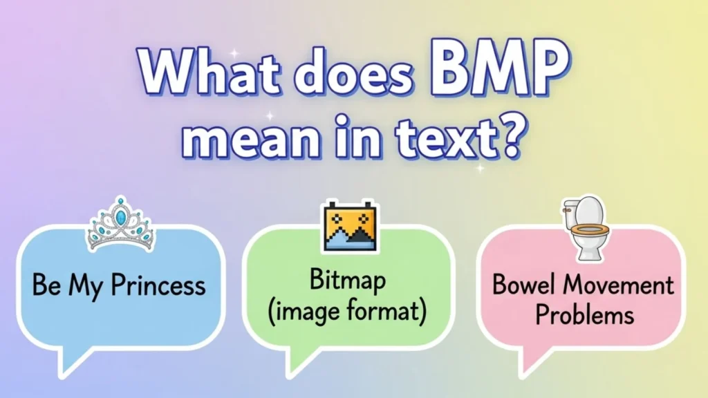 what do bmp mean in text