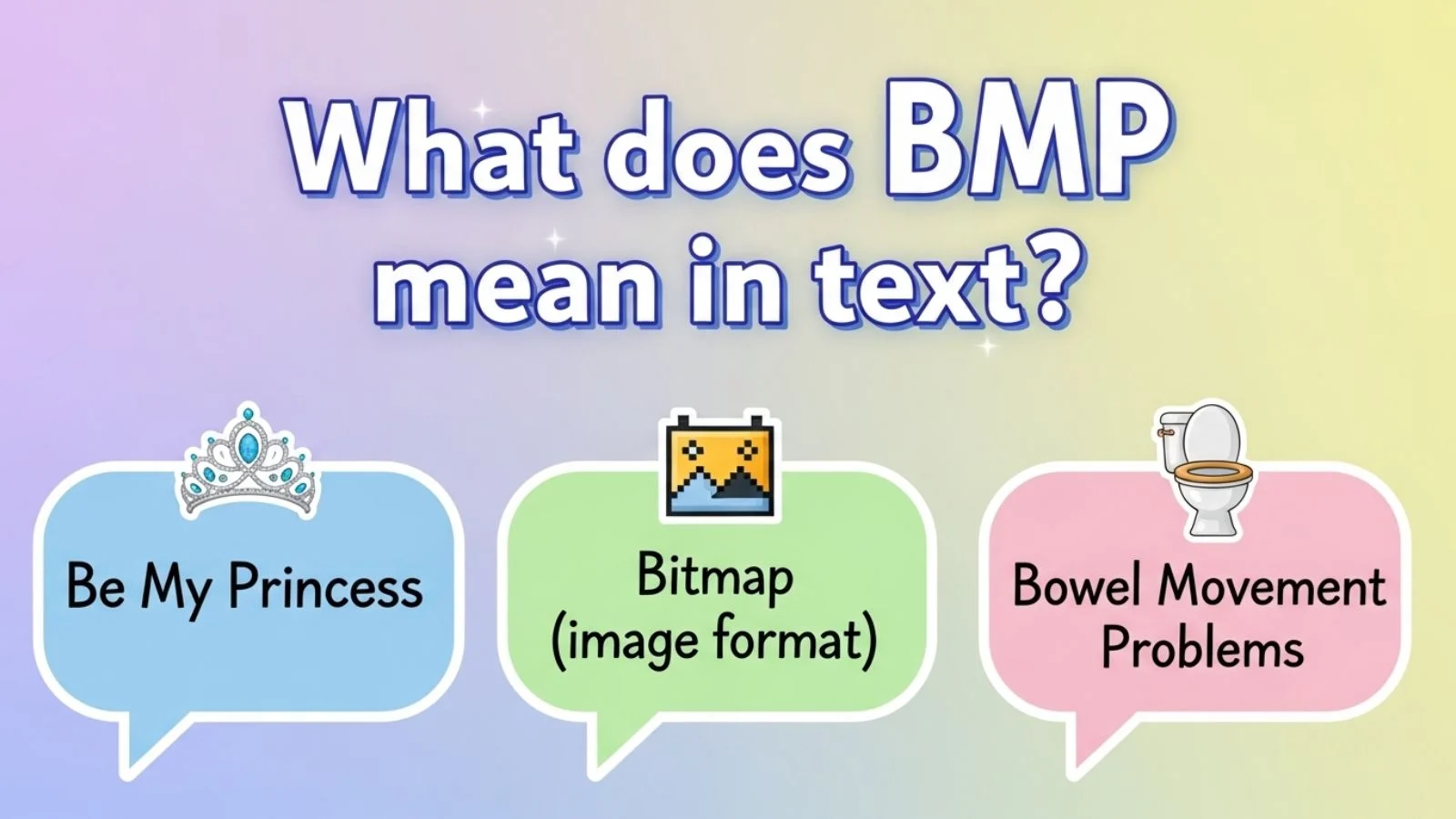 what do bmp mean in text