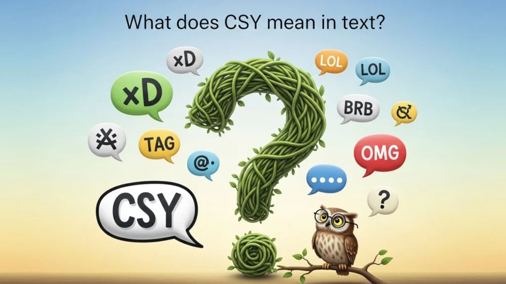 what does csy mean in text