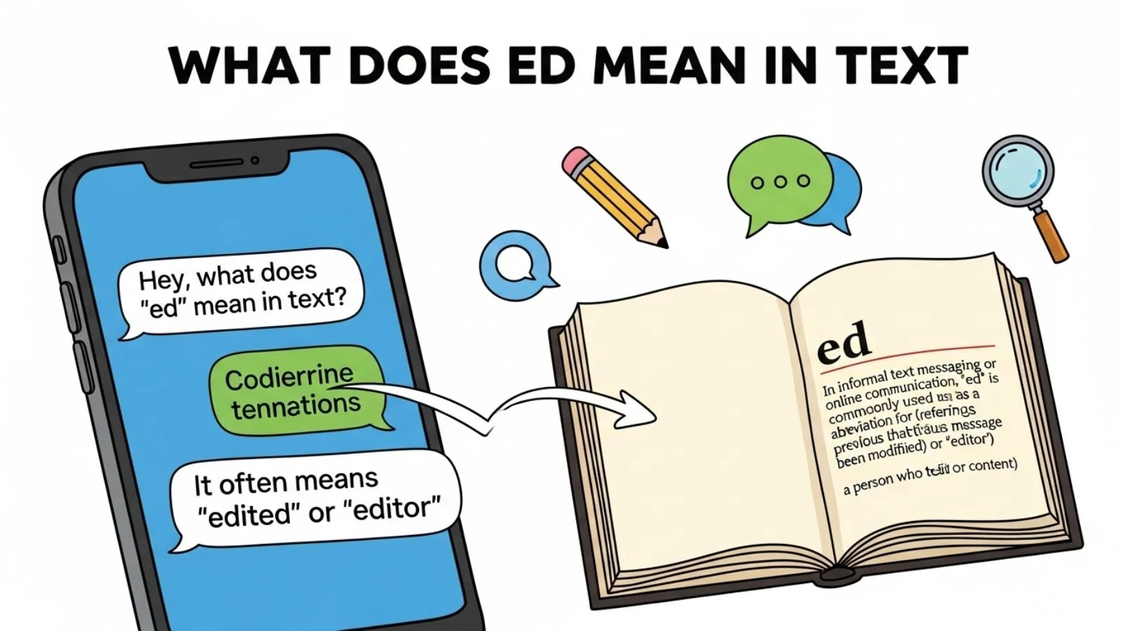 what does ed mean in text