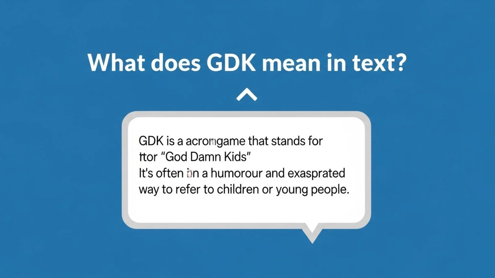 what does gdk mean in text