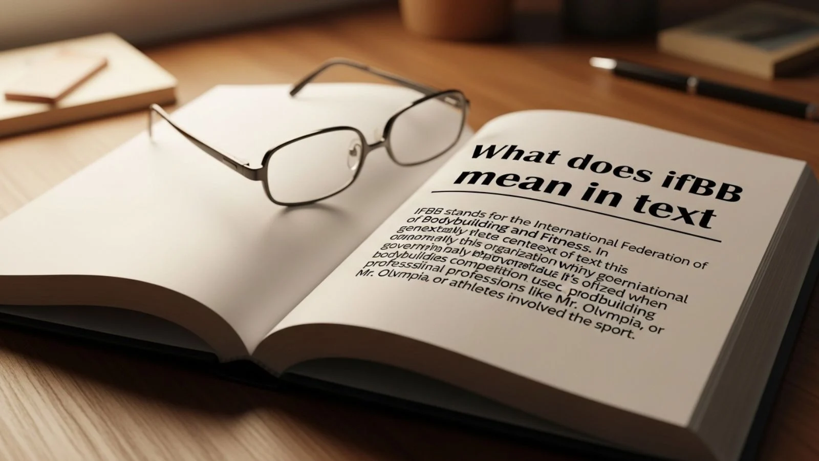 what does ifbb mean in text