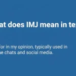 what does imj mean in text
