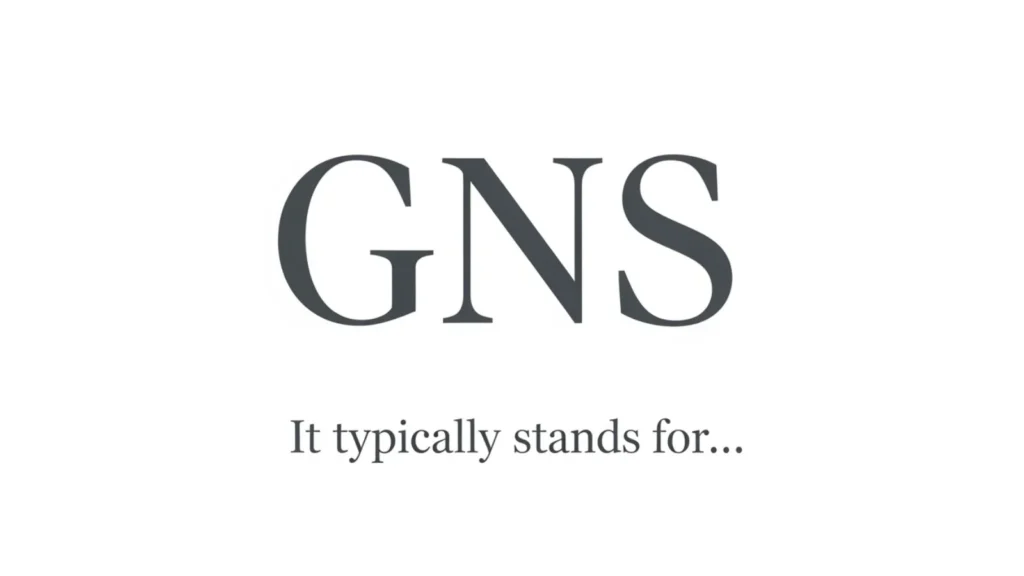 what gns mean in text