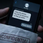 what does blackmail mean in text