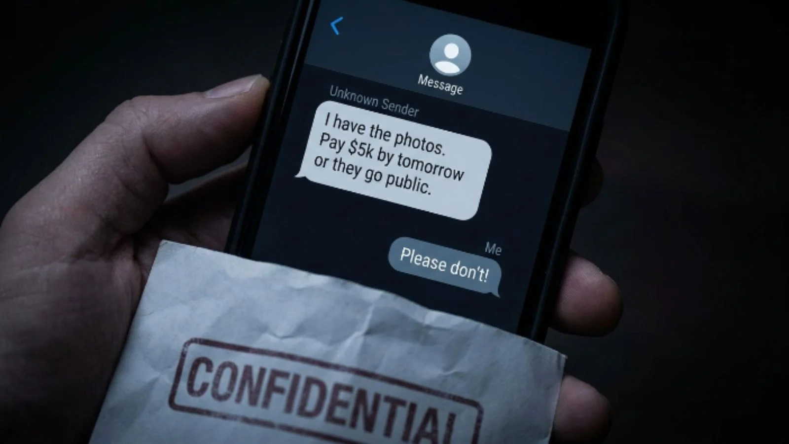 what does blackmail mean in text