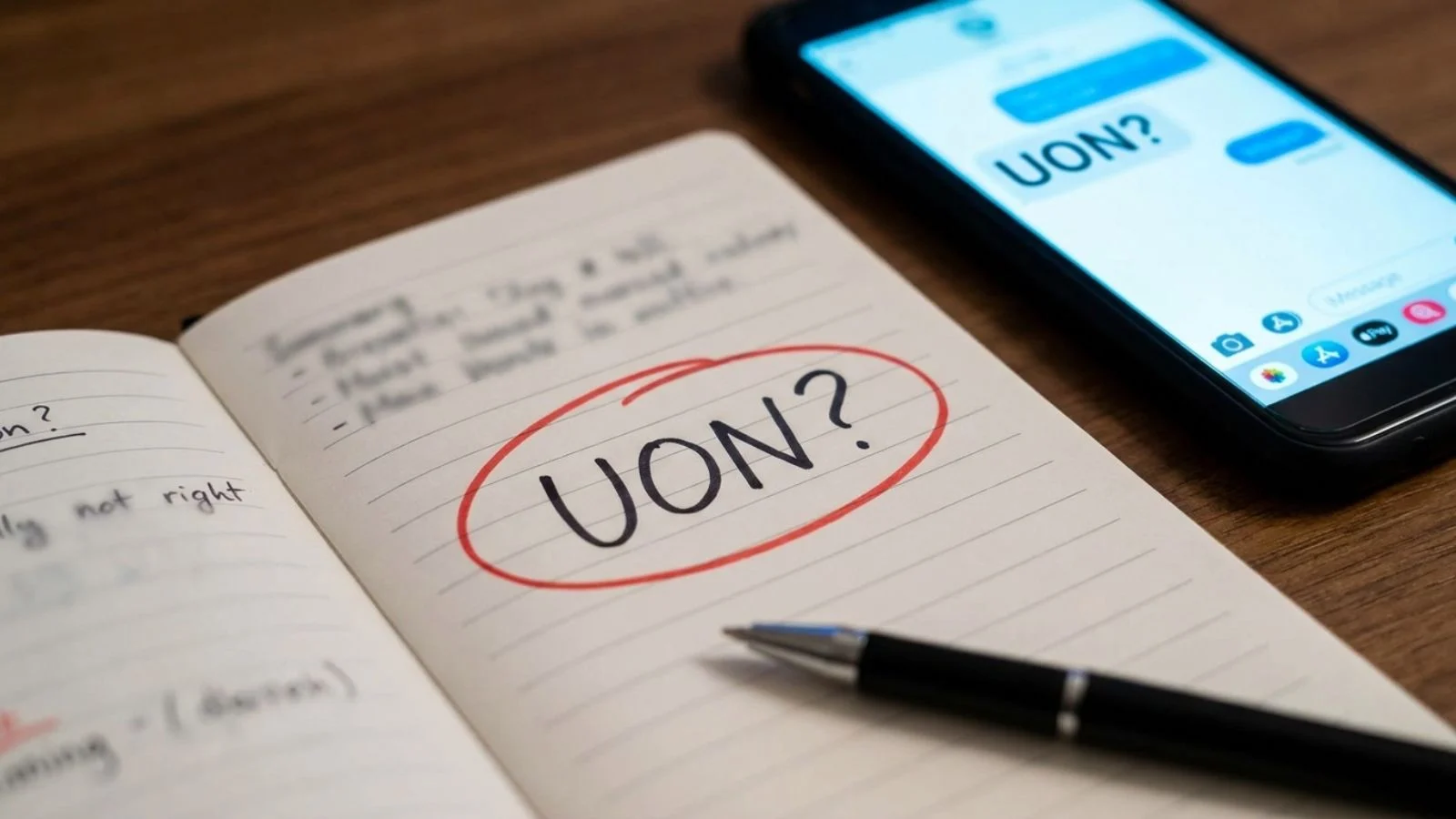 what does uon mean in text