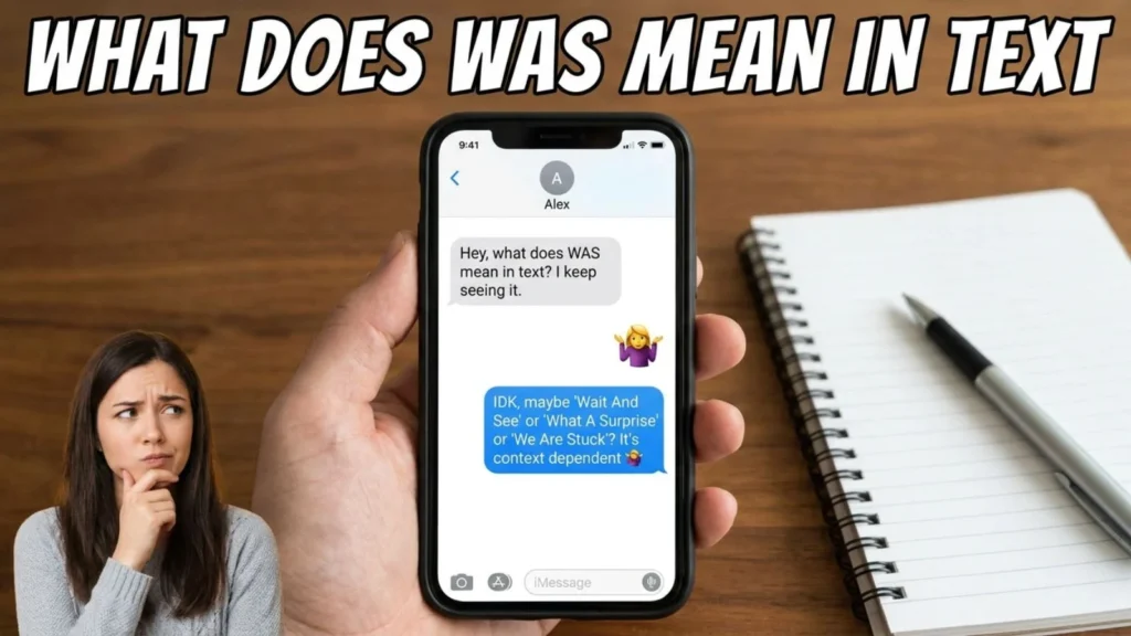 what does was mean in text