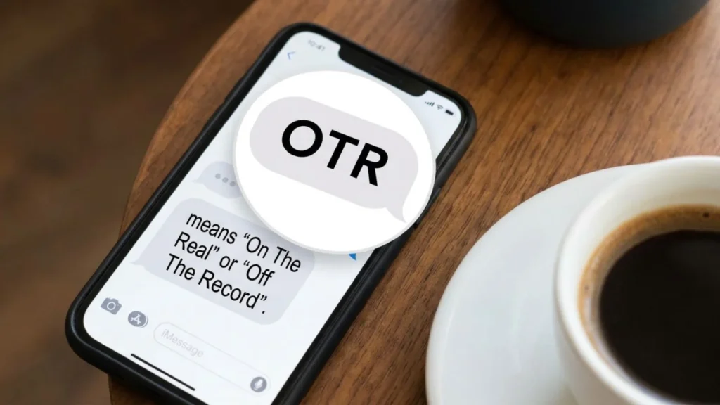 what otr mean in text