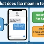 what does fsa mean in text