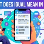 what does igual mean in text