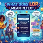 what does lop mean in text