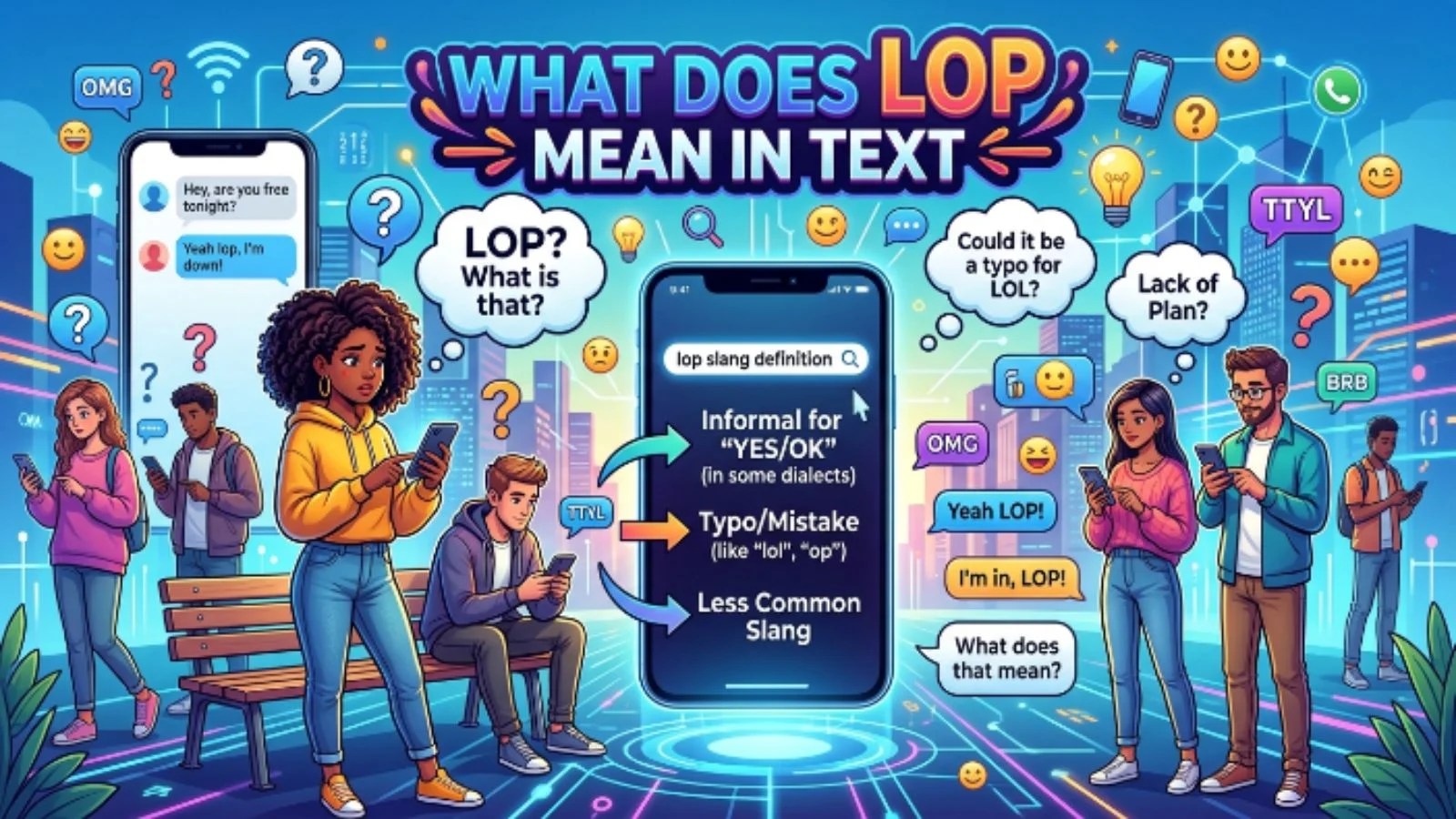 what does lop mean in text