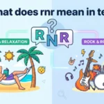 what does rnr mean in text