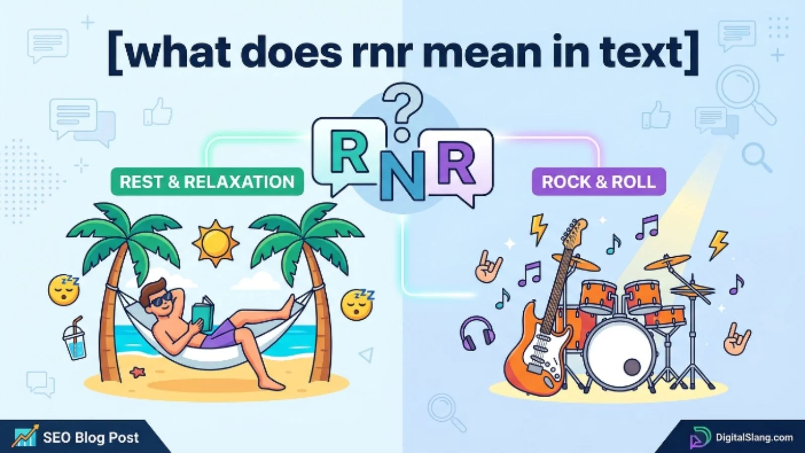 what does rnr mean in text