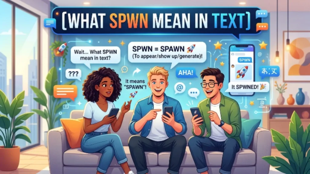 what spwn mean in text